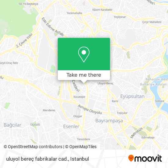 uluyol bereç fabrikalar cad. map