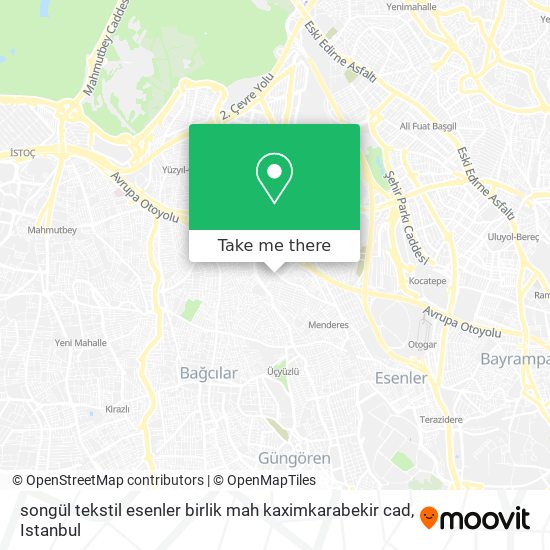 songül tekstil esenler birlik mah kaximkarabekir cad map