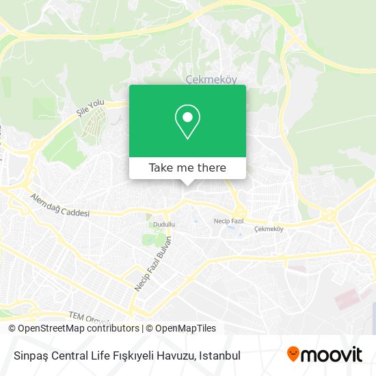 Sinpaş Central Life Fışkıyeli Havuzu map