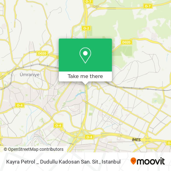 Kayra Petrol _ Dudullu Kadosan San. Sit. map