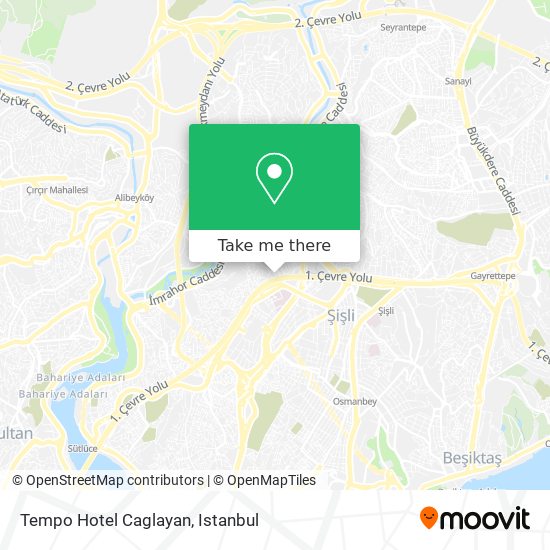 Tempo Hotel Caglayan map