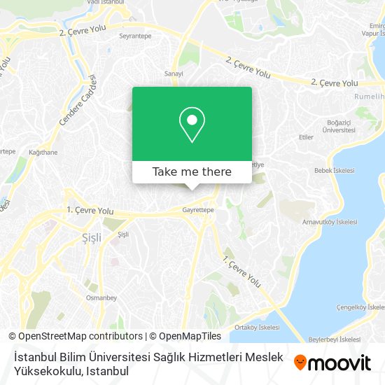 İstanbul Bilim Üniversitesi Sağlık Hizmetleri Meslek Yüksekokulu map