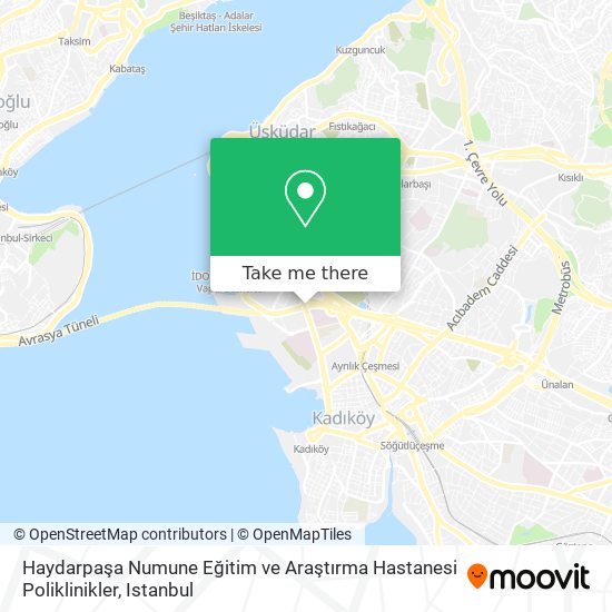 Haydarpaşa Numune Eğitim ve Araştırma Hastanesi Poliklinikler map