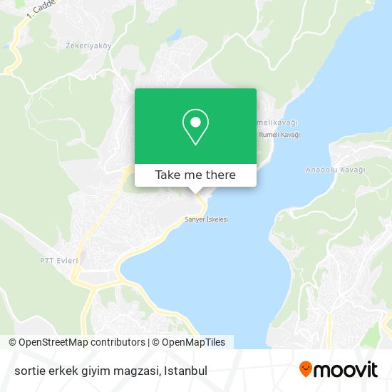 sortie erkek giyim magzasi map