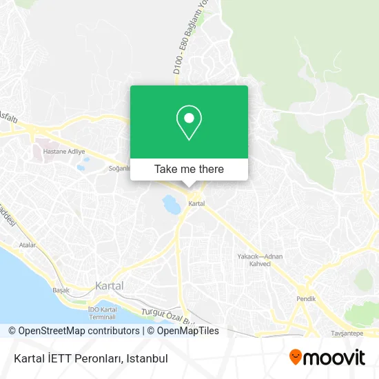 Kartal İETT Peronları map
