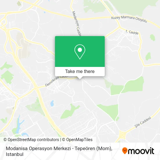 Modanisa Operasyon Merkezi - Tepeören (Mom) map