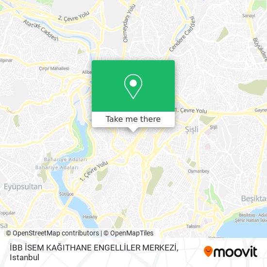 İBB İSEM KAĞITHANE ENGELLİLER MERKEZİ map