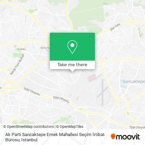 Ak Parti Sancaktepe Emek Mahallesi Seçim İrtibat Bürosu map