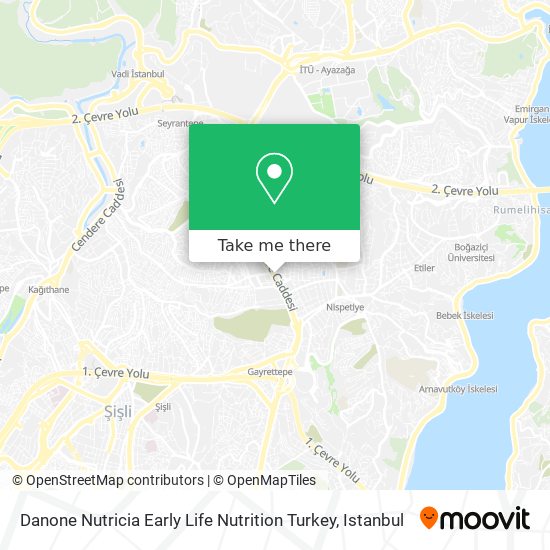 Danone Nutricia Early Life Nutrition Turkey map