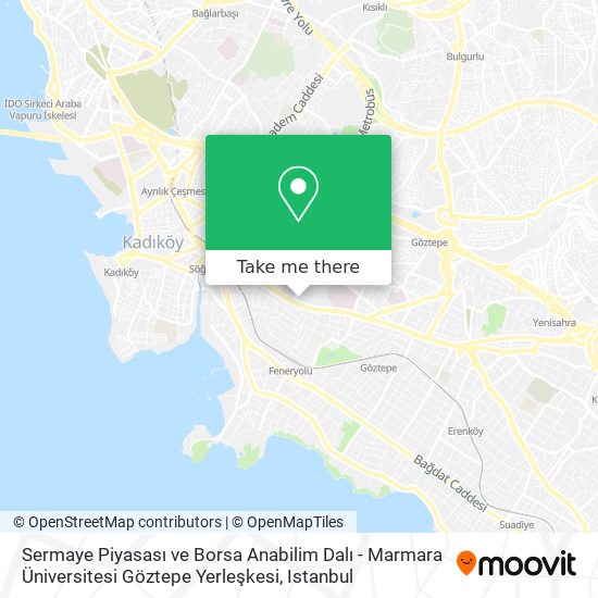 Sermaye Piyasası ve Borsa Anabilim Dalı - Marmara Üniversitesi Göztepe Yerleşkesi map