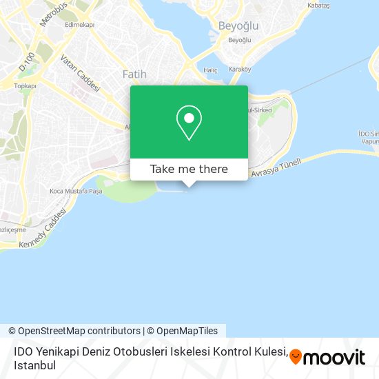 IDO Yenikapi Deniz Otobusleri Iskelesi Kontrol Kulesi map
