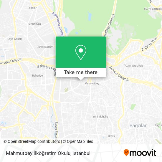 Mahmutbey İlköğretim Okulu map