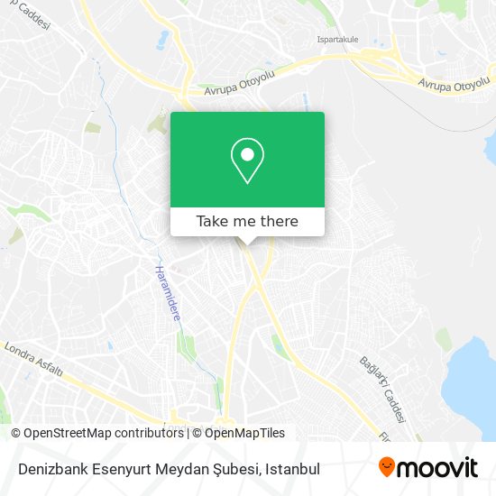 Denizbank Esenyurt Meydan Şubesi map