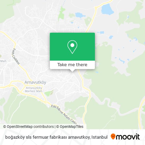 boğazköy sls fermuar fabrikası arnavutkoy map