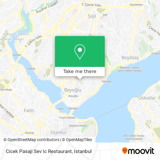Cicek Pasaji Sev Ic Restaurant map