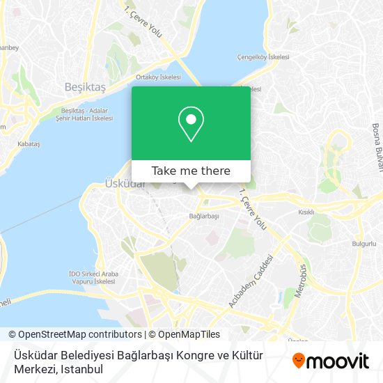 Üsküdar Belediyesi Bağlarbaşı Kongre ve Kültür Merkezi map