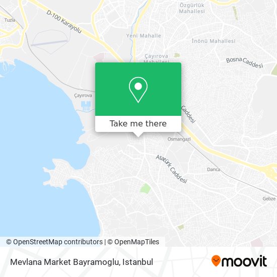 Mevlana Market Bayramoglu map