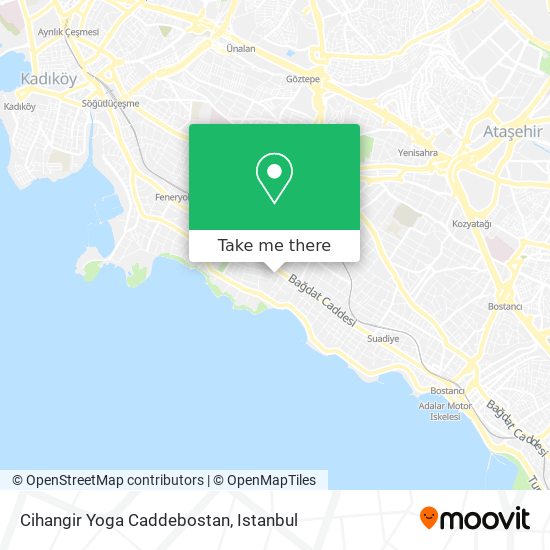 Cihangir Yoga Caddebostan map