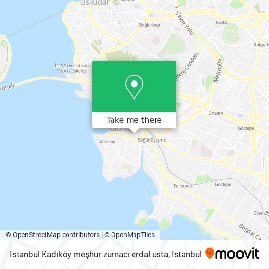 Istanbul Kadıköy meşhur zurnacı erdal usta map