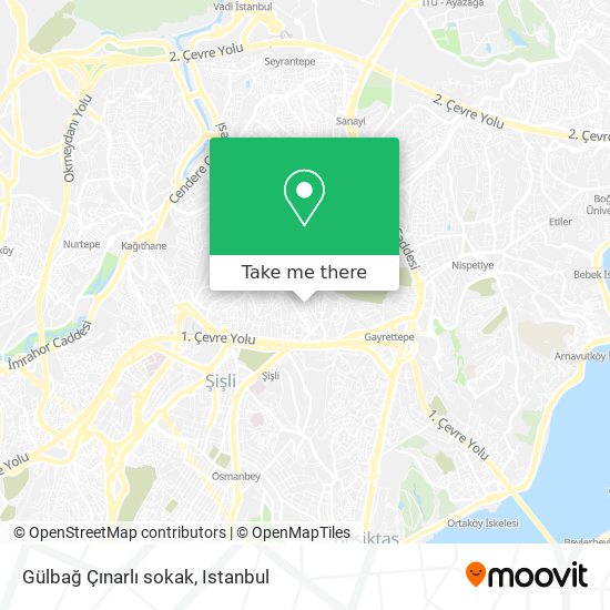 Gülbağ Çınarlı sokak map