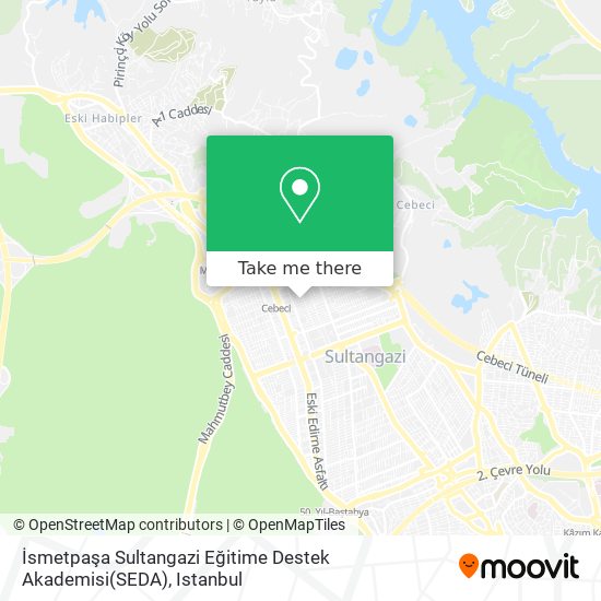 İsmetpaşa Sultangazi Eğitime Destek Akademisi(SEDA) map