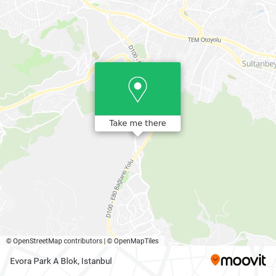 Evora Park A Blok map