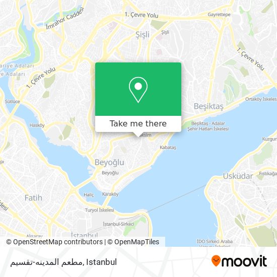 مطعم المدينه-تقسيم map