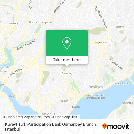 Kuveyt Turk Participation Bank Osmanbey Branch map