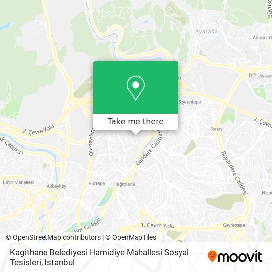 Kagithane Belediyesi Hamidiye Mahallesi Sosyal Tesisleri map