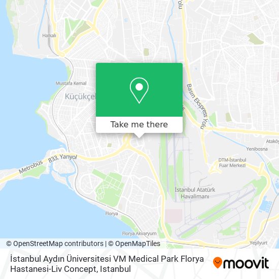 how to get to istanbul aydin universitesi vm medical park florya hastanesi liv concept in kucukcekmece by bus cable car metro or train
