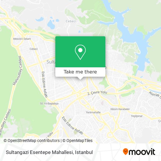 Sultangazi Esentepe Mahallesi map