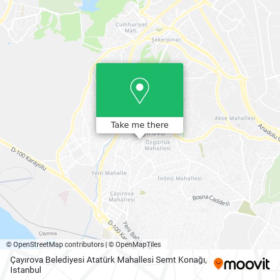 Çayırova Belediyesi Atatürk Mahallesi Semt Konağı map