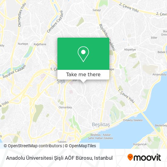 Anadolu Üniversitesi Şişli AÖF Bürosu map