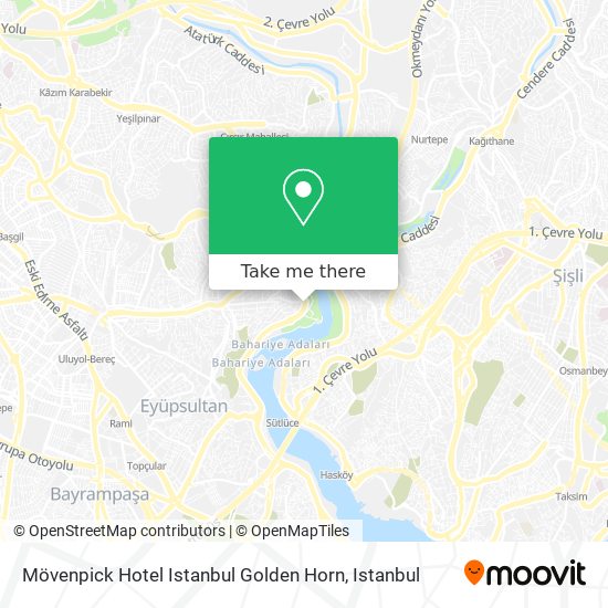 Mövenpick Hotel Istanbul Golden Horn map