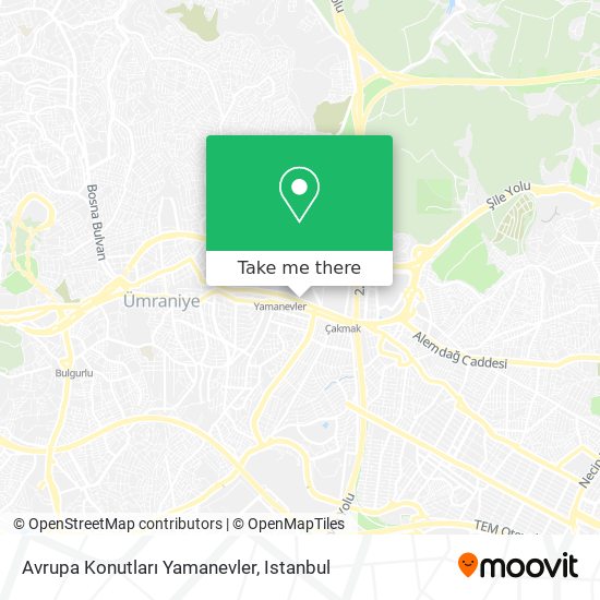 Avrupa Konutları Yamanevler map