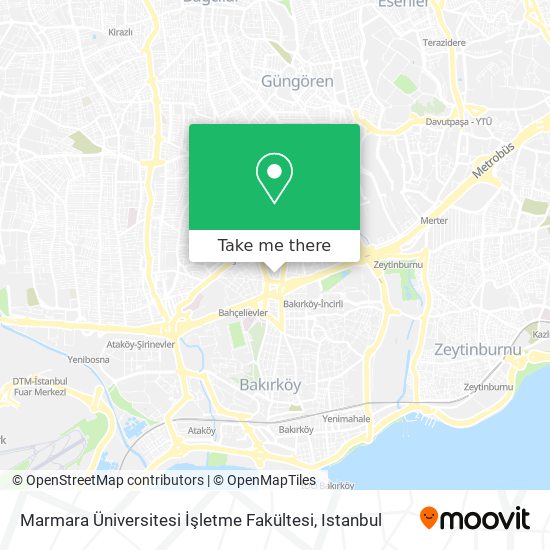 Marmara Üniversitesi İşletme Fakültesi map