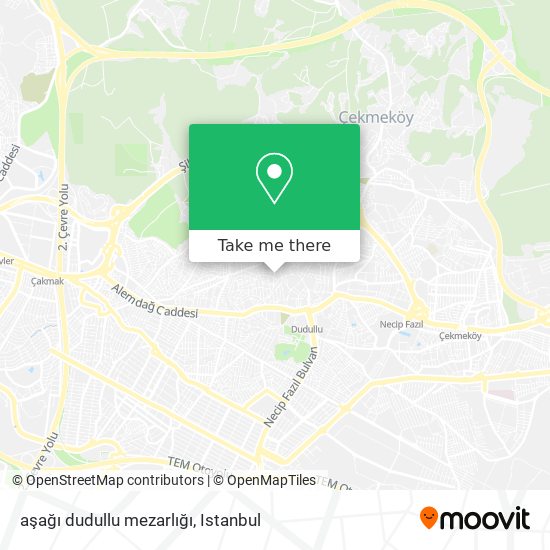 aşağı dudullu mezarlığı map