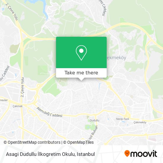 Asagi Dudullu İlkogretim Okulu map