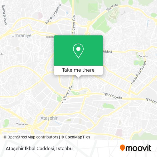 Ataşehir İkbal Caddesi map