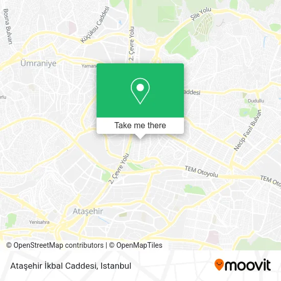 Ataşehir İkbal Caddesi map