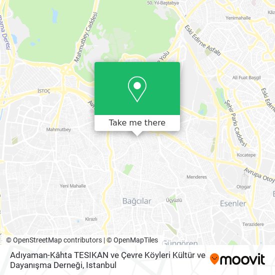 Adıyaman-Kâhta TESIKAN ve Çevre Köyleri Kültür ve Dayanışma Derneği map