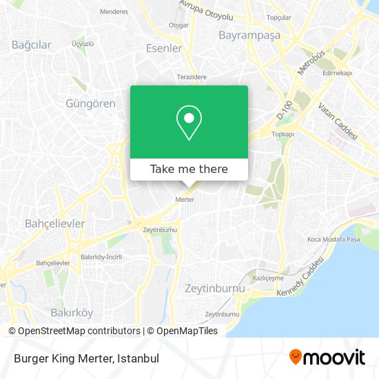 Burger King Merter map
