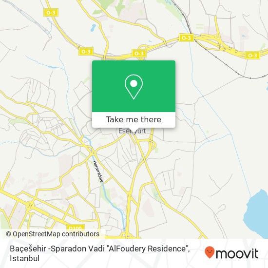 Baçešehir -Sparadon Vadi "AlFoudery Residence" map