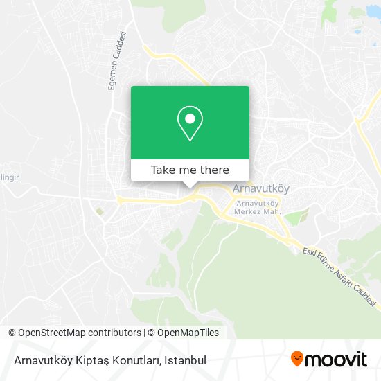 Arnavutköy Kiptaş Konutları map