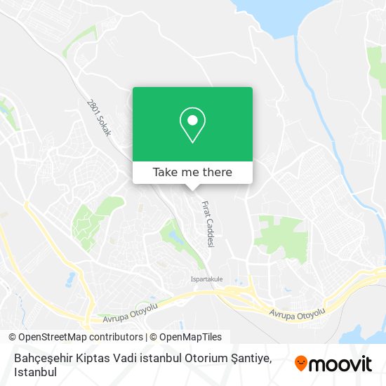 Bahçeşehir Kiptas Vadi istanbul Otorium Şantiye map