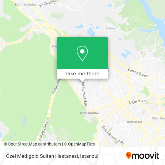 Özel Medigold Sultan Hastanesi map