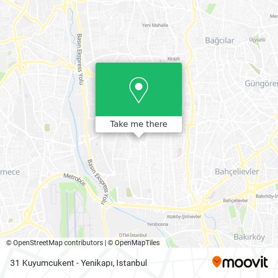 31 Kuyumcukent - Yenikapı map