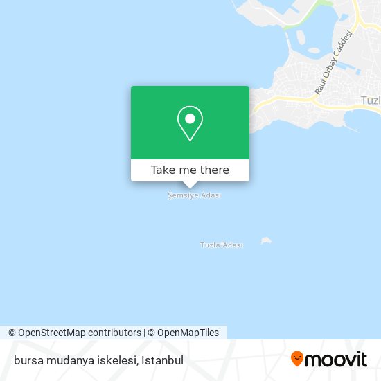 bursa mudanya iskelesi map