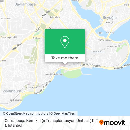Cerrahpaşa Kemik İliği Transplantasyon Ünitesi ( KİT ) map