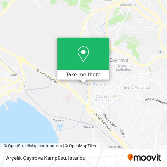 Arçelik Çayırova Kampüsü map